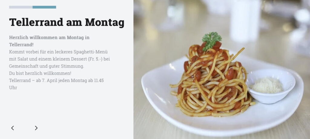 Flyer Spaghetti-Essen EMK